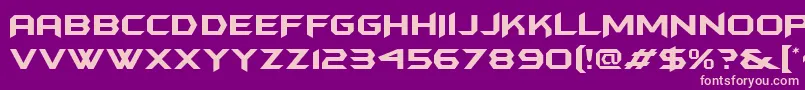 Batmfa Font – Pink Fonts on Purple Background