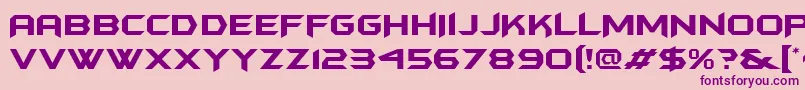 Batmfa Font – Purple Fonts on Pink Background