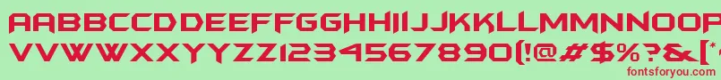 Batmfa Font – Red Fonts on Green Background
