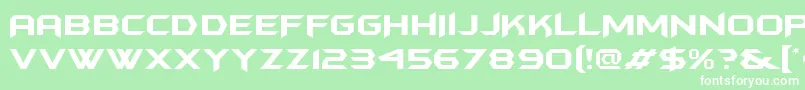 Batmfa Font – White Fonts on Green Background