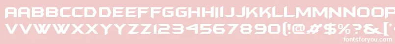 Batmfa-fontti – valkoiset fontit vaaleanpunaisella taustalla