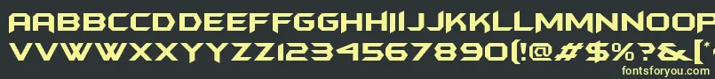 Batmfa Font – Yellow Fonts on Black Background