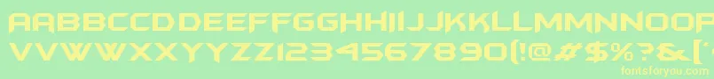 Batmfa Font – Yellow Fonts on Green Background