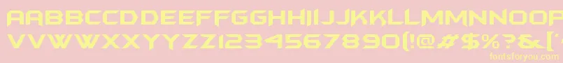 Batmfa Font – Yellow Fonts on Pink Background