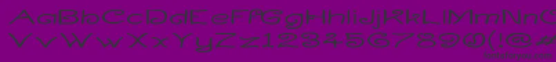 CurlmudgeonWideside Font – Black Fonts on Purple Background