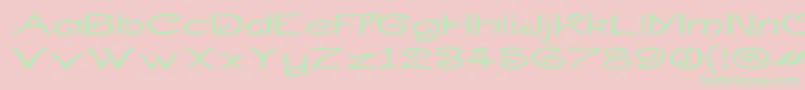 CurlmudgeonWideside Font – Green Fonts on Pink Background