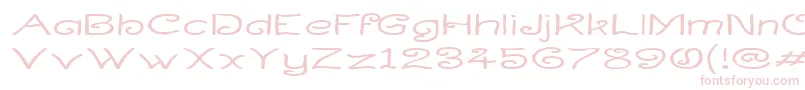 CurlmudgeonWideside Font – Pink Fonts on White Background