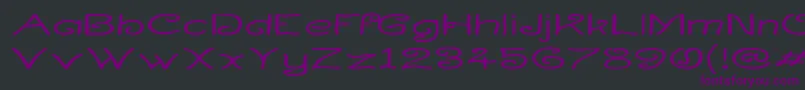 CurlmudgeonWideside Font – Purple Fonts on Black Background