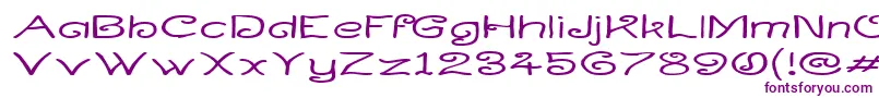 CurlmudgeonWideside Font – Purple Fonts on White Background