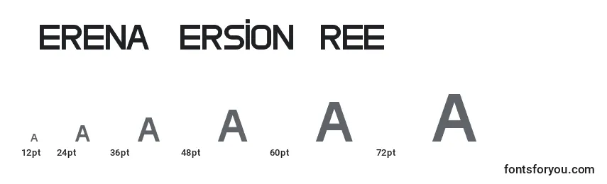 Размеры шрифта CerenaVersionFree