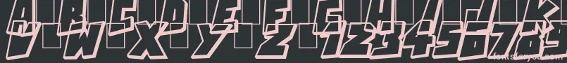 ActionComics Font – Pink Fonts on Black Background