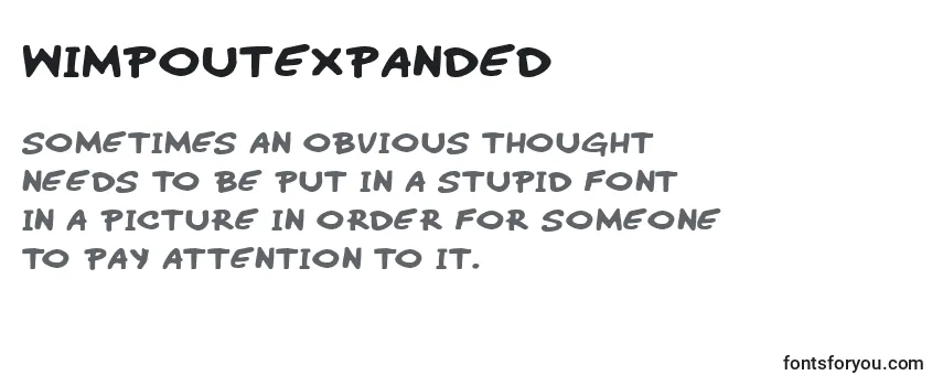 WimpOutExpanded Font