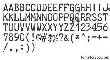 Telegraphem font – typewriter Fonts