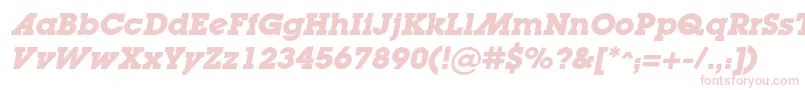 LugaadcBolditalic Font – Pink Fonts on White Background