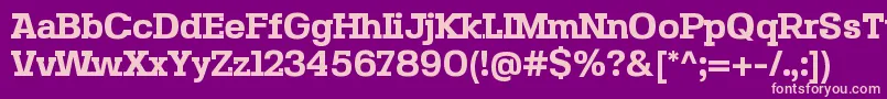 SebslabBold Font – Pink Fonts on Purple Background