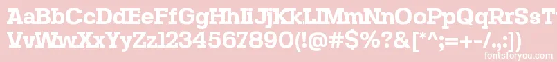 SebslabBold Font – White Fonts on Pink Background