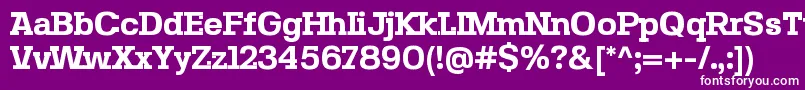 フォントSebslabBold – 紫の背景に白い文字