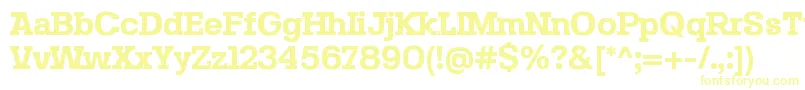 SebslabBold Font – Yellow Fonts on White Background