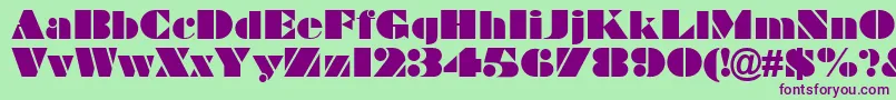 Шрифт Braggadocio – фиолетовые шрифты на зелёном фоне
