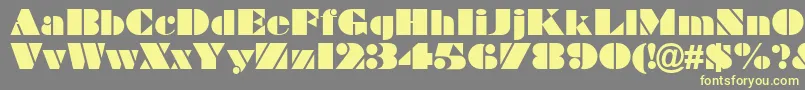 Weitere Informationen zur Braggadocio-Schriftart Braggadocio-Schriftart – Gelbe Schriften auf grauem Hintergrund