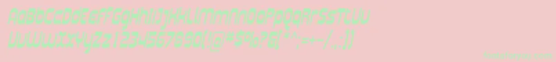 Plasma06 Font – Green Fonts on Pink Background