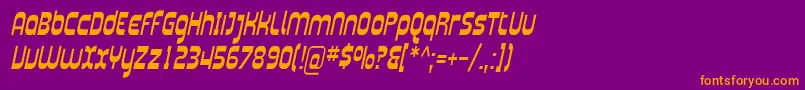 Plasma06 Font – Orange Fonts on Purple Background
