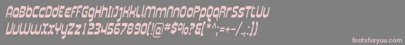 Plasma06 Font – Pink Fonts on Gray Background