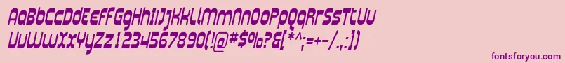 Plasma06 Font – Purple Fonts on Pink Background