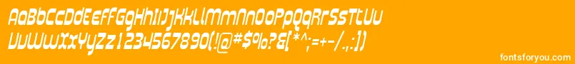 フォントPlasma06 – オレンジの背景に白い文字