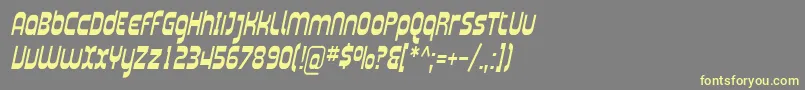 Plasma06 Font – Yellow Fonts on Gray Background
