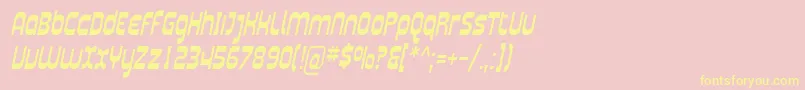 Plasma06 Font – Yellow Fonts on Pink Background