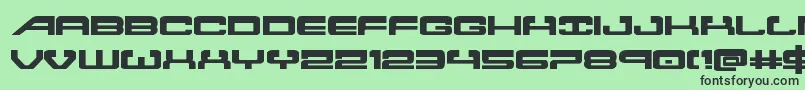 Atlantiaexpand2 Font – Black Fonts on Green Background