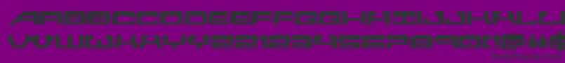Atlantiaexpand2-Schriftart – Schwarze Schriften auf violettem Hintergrund
