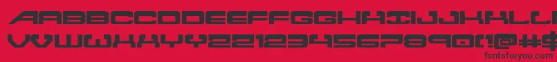 Atlantiaexpand2 Font – Black Fonts on Red Background