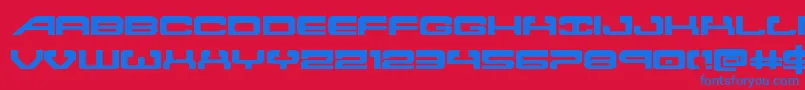 Atlantiaexpand2 Font – Blue Fonts on Red Background