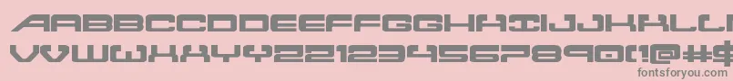 Atlantiaexpand2 Font – Gray Fonts on Pink Background