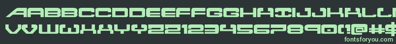 Fonte Atlantiaexpand2 – fontes verdes em um fundo preto