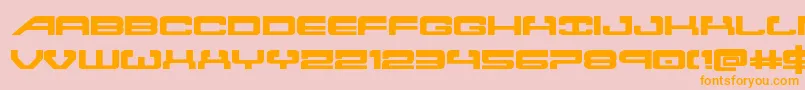 Atlantiaexpand2 Font – Orange Fonts on Pink Background