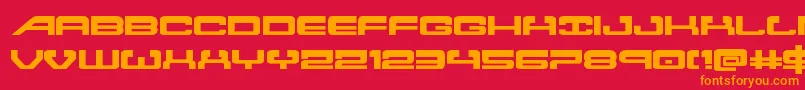 Atlantiaexpand2 Font – Orange Fonts on Red Background