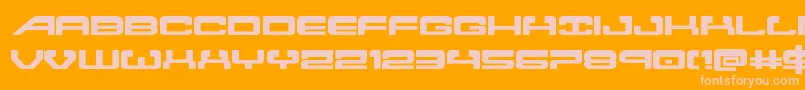 Atlantiaexpand2 Font – Pink Fonts on Orange Background