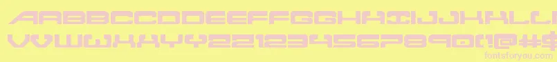 Atlantiaexpand2 Font – Pink Fonts on Yellow Background