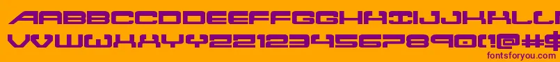 Atlantiaexpand2 Font – Purple Fonts on Orange Background