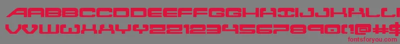 Atlantiaexpand2 Font – Red Fonts on Gray Background