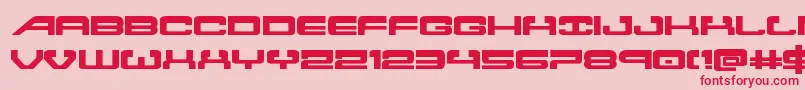Atlantiaexpand2 Font – Red Fonts on Pink Background