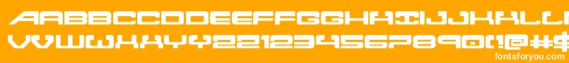 Atlantiaexpand2 Font – White Fonts on Orange Background