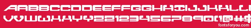 Atlantiaexpand2 Font – White Fonts on Red Background