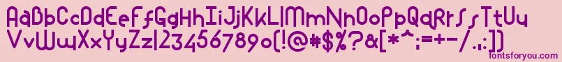 Mostios Font – Purple Fonts on Pink Background