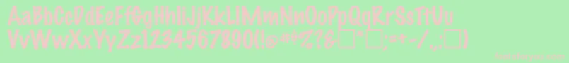 MarkerFeltThinPlainRegular Font – Pink Fonts on Green Background