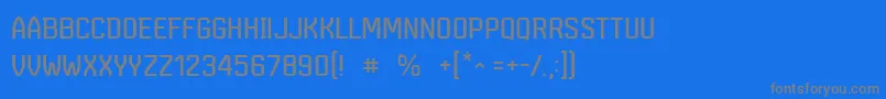 MarsmonsterdemoRegular-Schriftart – Graue Schriften auf blauem Hintergrund