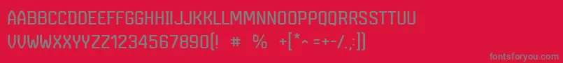 Czcionka MarsmonsterdemoRegular – szare czcionki na czerwonym tle